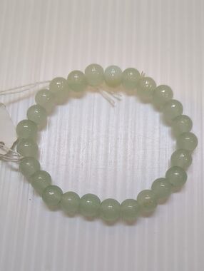 Jade Stretchy Pale Green Bracelet
